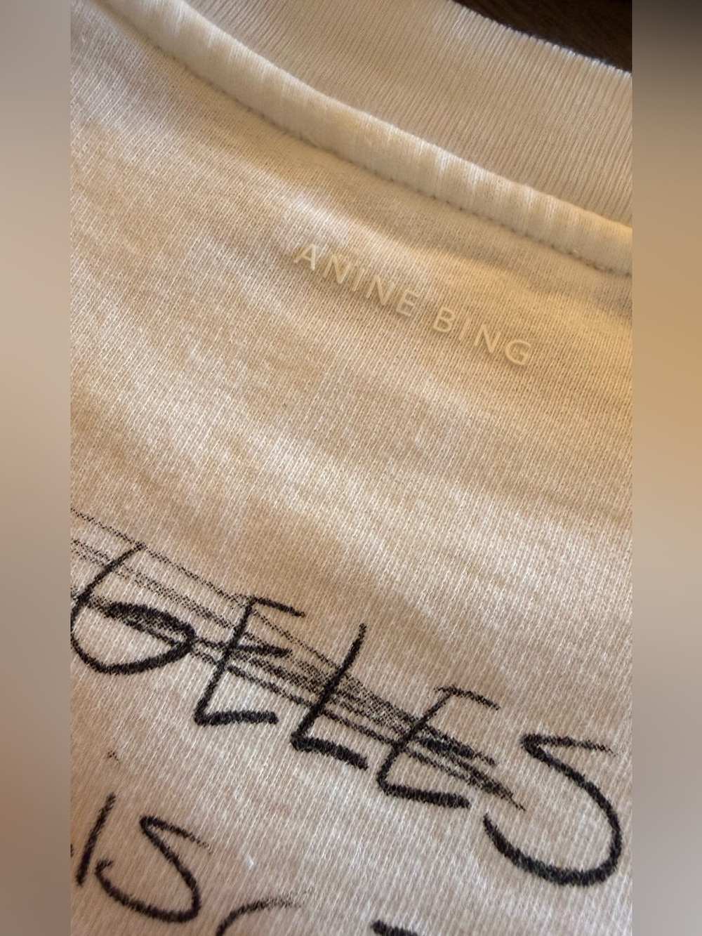 ANINE BING Ramona Graphic Sweatshirt, Small - Picture 6 of 7